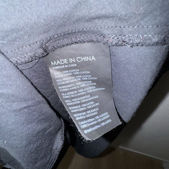 Club Monaco Collared A-line Dress Women Size 10 Black Work Professional Party - Picture 7 of 9